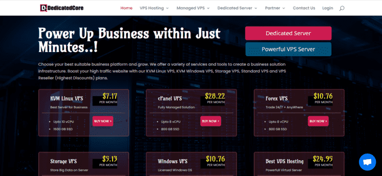 dedicatedcore cheapest vps hosting