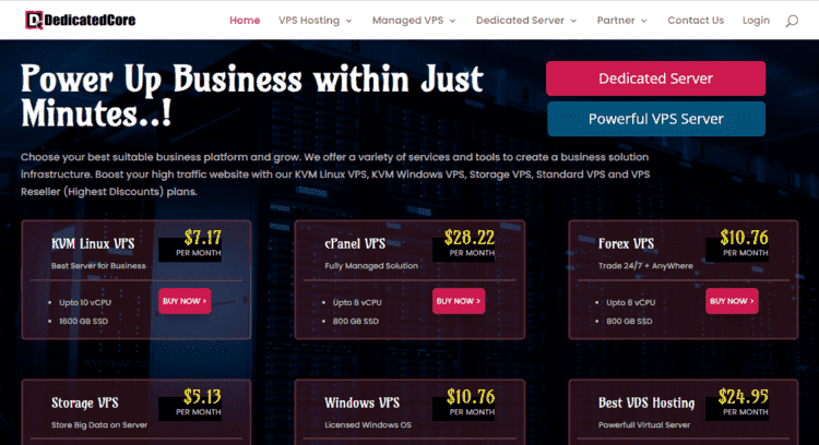 dedicatedcore vps hosting highly recommended