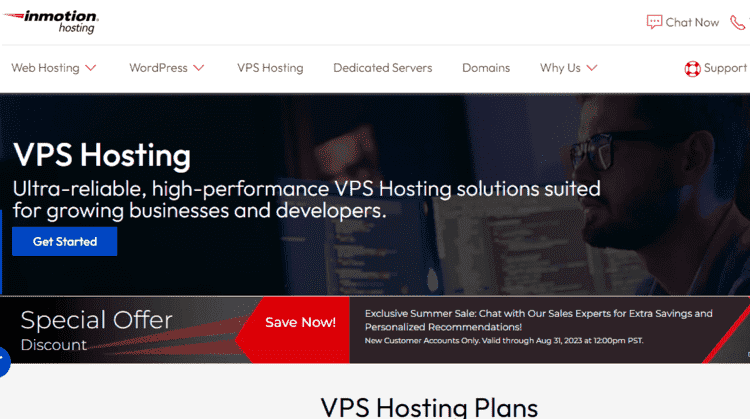 inmotionhosting best vps server location